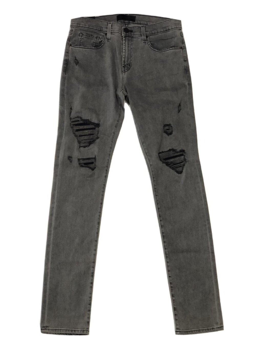 J Brand Mick Skinny Distressed Gray Jeans Size 32